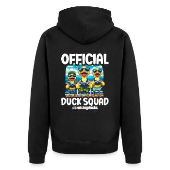 Humour Famille Croisière Vacances - Veste à capuche bio Premium Unisexe - noir - Dos - Nico (187cm)