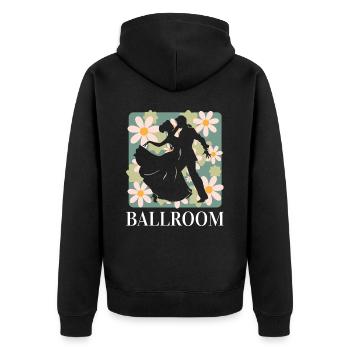 Femme Danseuse De Salon Danse De Bal - Veste à capuche bio Premium Unisexe - noir - Dos - Nico (187cm)