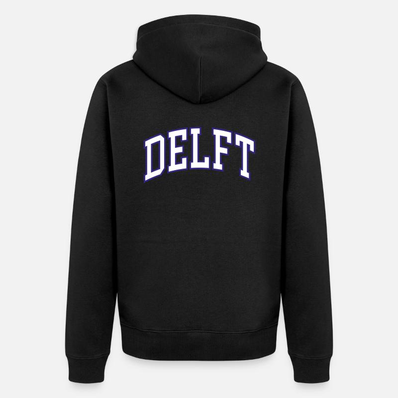 Delft - Veste à capuche bio Premium Unisexe - noir