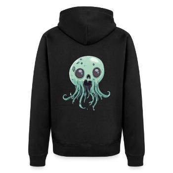 Méduse Halloween Zombie - Veste à capuche bio Premium Unisexe - noir - Dos - Nico (187cm)