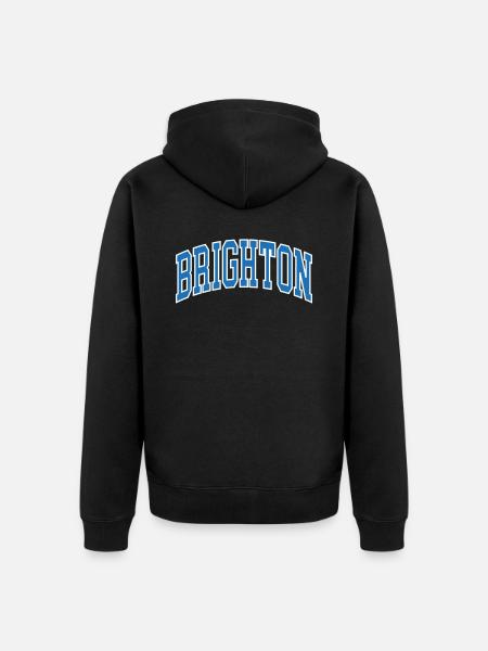Brighton - Unisex Premium Bio Zip Hoodie - Schwarz