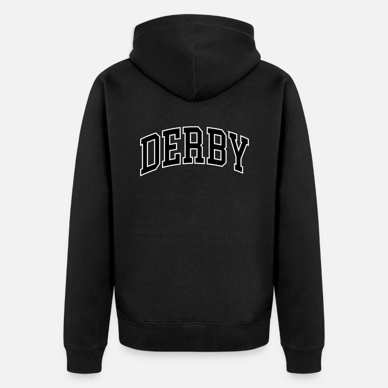 Derby - Veste à capuche bio Premium Unisexe - noir