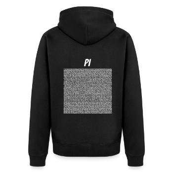 Math gift nerd teacher math teacher math - Unisex Premium Organic Zip Hoodie - black - Back - Nico (187cm)