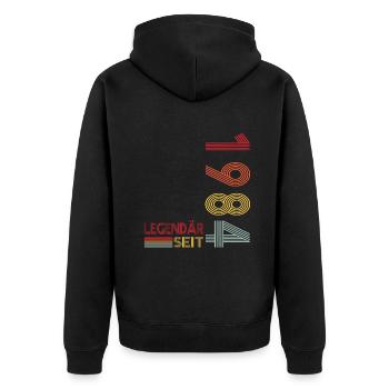 Geburtstag Geboren 1984 Mann Legendär seit 1984 - Unisex Premium Bio Zip Hoodie - Schwarz - Hinten - Nico (187cm)