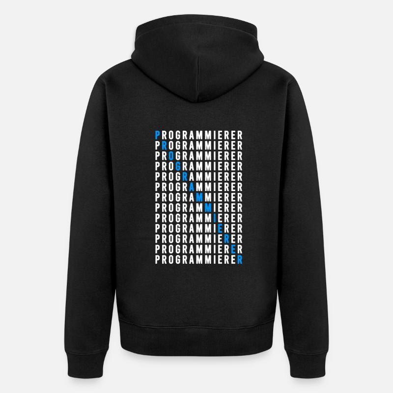 Programmierer - Unisex Premium Bio Zip Hoodie - Schwarz