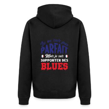 supporter equipe de France - Veste à capuche bio Premium Unisexe - noir - Dos - Nico (187cm)