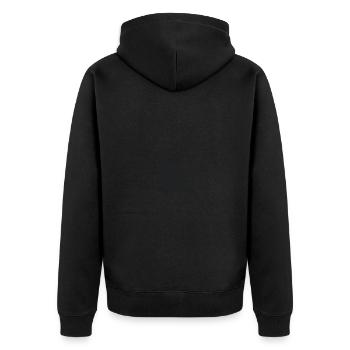 Je peux pas j'ai mon chat - Veste à capuche bio Premium Unisexe - noir - Dos - Nico (187cm)
