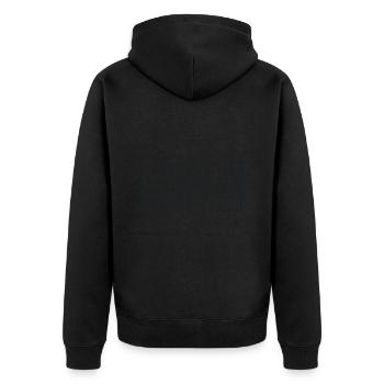 conneries 19 ans / cadeau anniversaire 19 ans - Veste à capuche bio Premium Unisexe - noir - Dos - Nico (187cm)