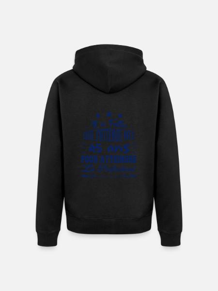 45 ans / perfection - Veste à capuche bio Premium Unisexe - noir
