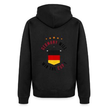 Germany Will Win The Cup ! - Veste à capuche bio Premium Unisexe - noir - Dos - Nico (187cm)