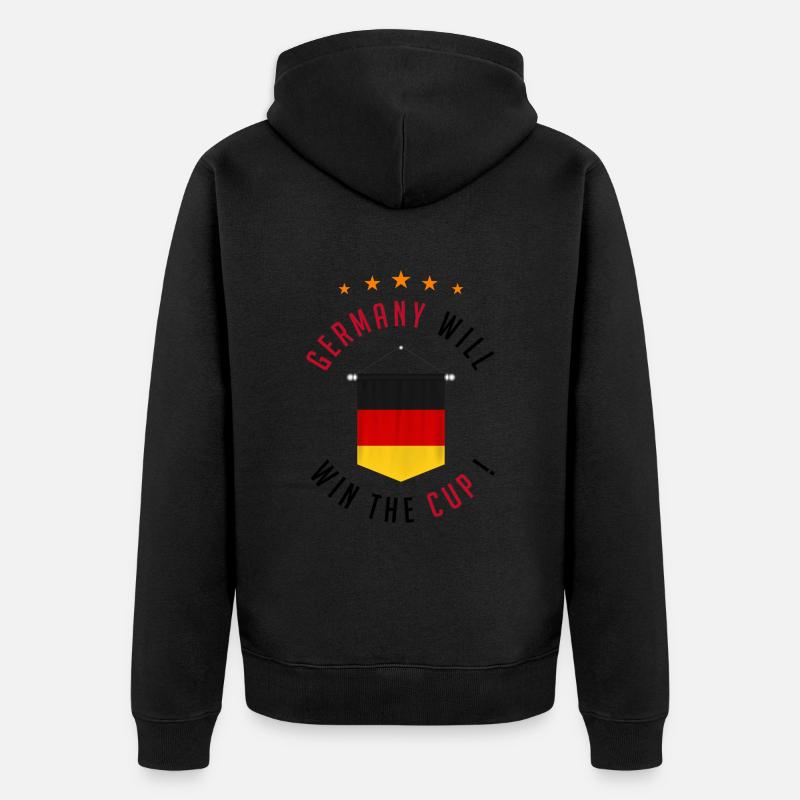 Germany Will Win The Cup ! - Veste à capuche bio Premium Unisexe - noir