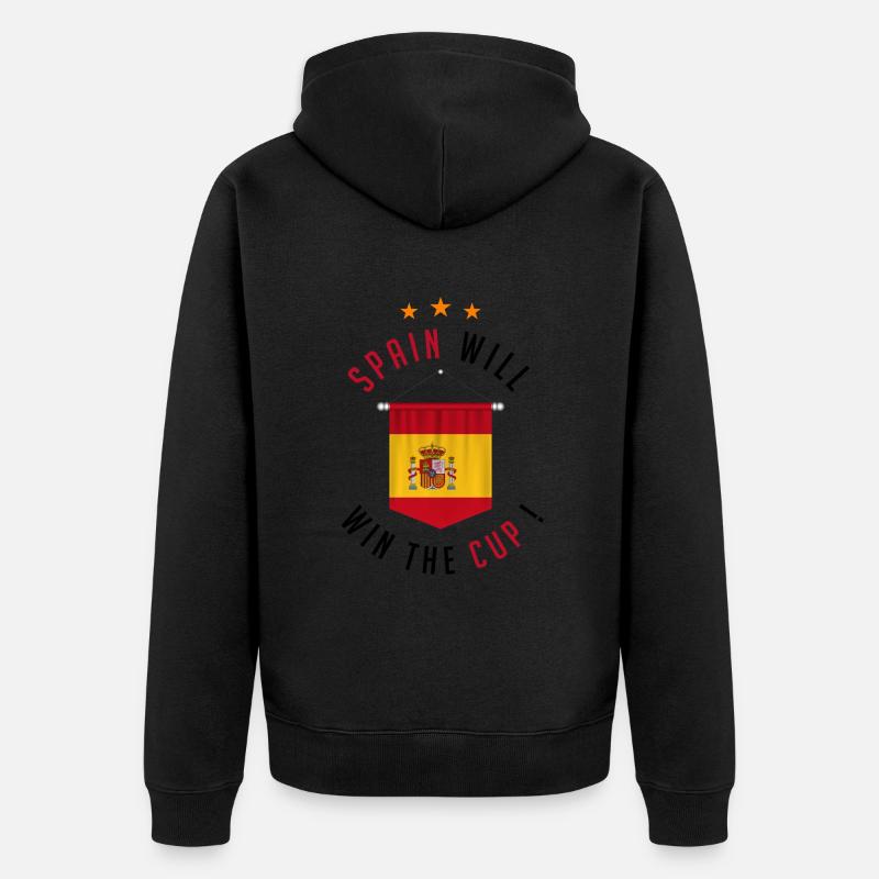 Spain Will Win The Cup ! - Veste à capuche bio Premium Unisexe - noir