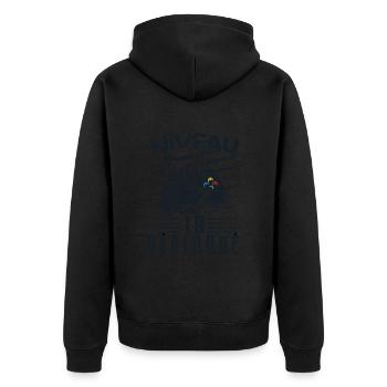 Niveau 10 Débloqué | cadeau de joueur - Veste à capuche bio Premium Unisexe - noir - Dos - Nico (187cm)