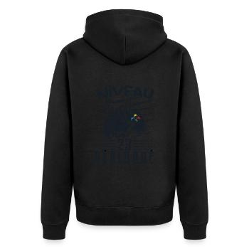 Niveau 23 Débloqué | cadeau de joueur - Veste à capuche bio Premium Unisexe - noir - Dos - Nico (187cm)