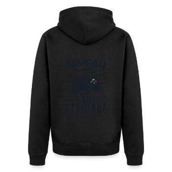 Niveau 40 Débloqué | cadeau de joueur - Veste à capuche bio Premium Unisexe - noir - Dos - Nico (187cm)