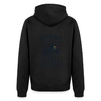 Niveau 70 Débloqué | cadeau de joueur - Veste à capuche bio Premium Unisexe - noir - Dos - Nico (187cm)