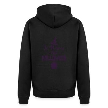 Je n’aime pas Halloween - Veste à capuche bio Premium Unisexe - noir - Dos - Nico (187cm)