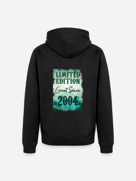 Einzigartig seiner Art seit 2004 - Unisex Premium Bio Zip Hoodie - Schwarz