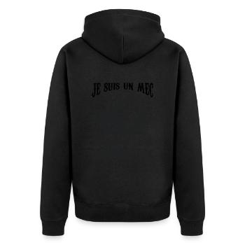 Je Suis Un Mec Simple J'aime le Camping-car - Veste à capuche bio Premium Unisexe - noir - Dos - Nico (187cm)