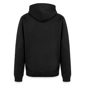 Smart Sexy Sober Savage - Unisex Premium Organic Zip Hoodie - black - Back - Nico (187cm)