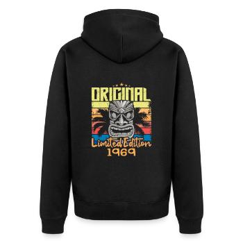Légendes Sont Nées En 1969 Cadeau D'anniversaire - Veste à capuche bio Premium Unisexe - noir - Dos - Nico (187cm)
