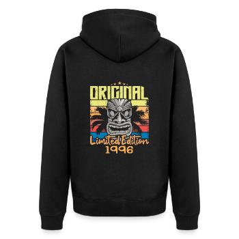 Légendes Sont Nées En 1996 Cadeau D'anniversaire - Veste à capuche bio Premium Unisexe - noir - Dos - Nico (187cm)