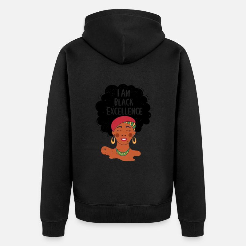 Ich bin Black Excellence - Unisex Premium Bio Zip Hoodie - undefined