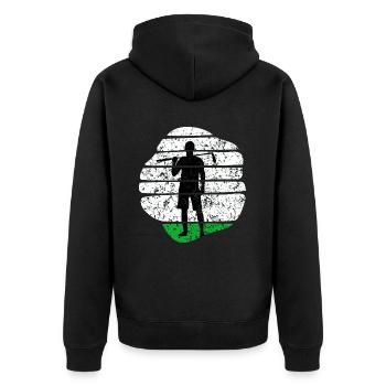 Golfeurs Golf Putts Golf Golf Course - Veste à capuche bio Premium Unisexe - noir - Dos - Nico (187cm)
