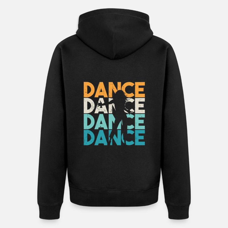 Danse Danseuse Cadeau - Veste à capuche bio Premium Unisexe - noir