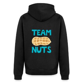 Grossesse Citation Team Nuts Drôle Team Boy Genre - Veste à capuche bio Premium Unisexe - noir - Dos - Nico (187cm)