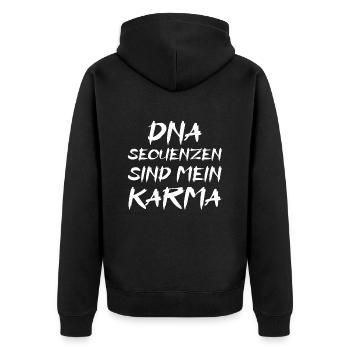 DNA Sequenzen Sind Mein Karma - Veste à capuche bio Premium Unisexe - noir - Dos - Nico (187cm)