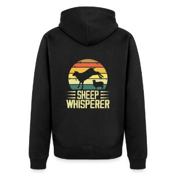 Sheep Whisperer - Farmer - Veste à capuche bio Premium Unisexe - noir - Dos - Nico (187cm)