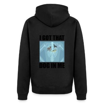 I Got that Dog in Me Xray Meme Funny - Veste à capuche bio Premium Unisexe - noir - Dos - Nico (187cm)