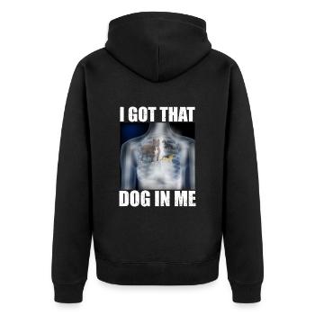 I Got that Dog in Me Xray Meme Funny - Veste à capuche bio Premium Unisexe - noir - Dos - Nico (187cm)