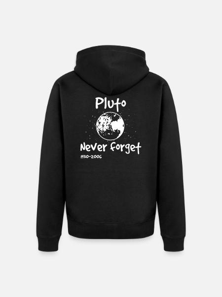 Physics Pluto - Unisex Premium Organic Zip Hoodie - black
