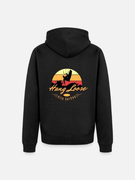 Kitesurfing - Unisex Premium Bio Zip Hoodie - Schwarz
