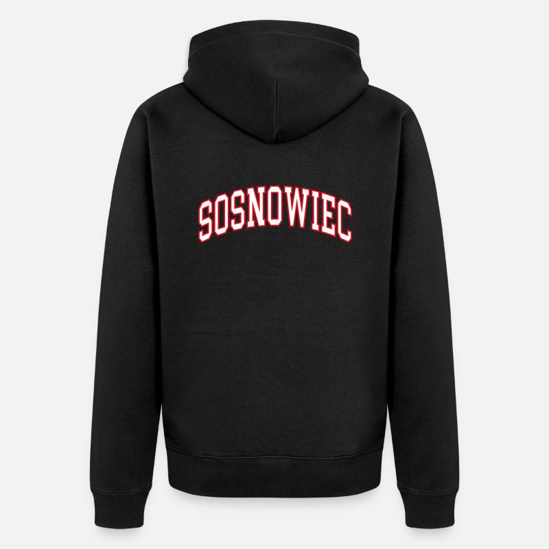 Sosnowiec - Veste à capuche bio Premium Unisexe - noir