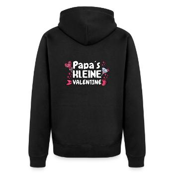 Le petit valentin de papa - Veste à capuche bio Premium Unisexe - noir - Dos - Nico (187cm)
