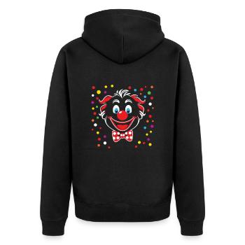 Carnaval drôle - Veste à capuche bio Premium Unisexe - noir - Dos - Nico (187cm)