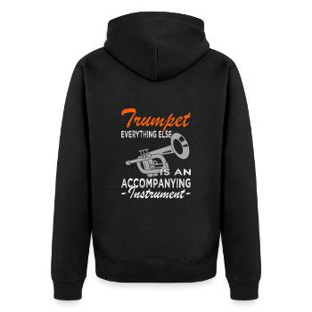 Trompette - Trompettiste - Trompettiste Orchesta - Veste à capuche bio Premium Unisexe - noir - Dos - Nico (187cm)