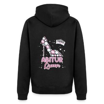 Abitur Queen Abi 2024 Diplômées du secondaire Drôle - Veste à capuche bio Premium Unisexe - noir - Dos - Nico (187cm)