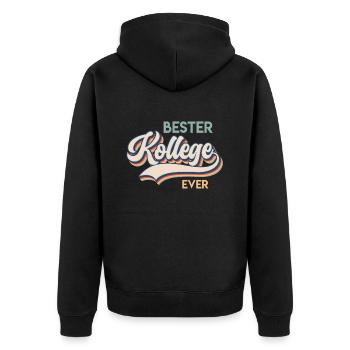 Collègues de travail Meilleur collègue de tous les temps - Veste à capuche bio Premium Unisexe - noir - Dos - Nico (187cm)