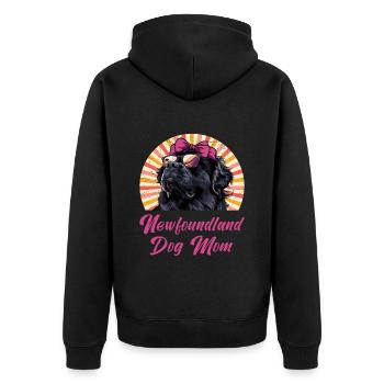 Neufundländer NEWFOUNDLAND DOG MOM Newfie - Veste à capuche bio Premium Unisexe - noir - Dos - Nico (187cm)