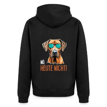Glacière Rhodesian Ridgeback NÖ HEUTE NICHT - Veste à capuche bio Premium Unisexe - noir - Dos - Nico (187cm)