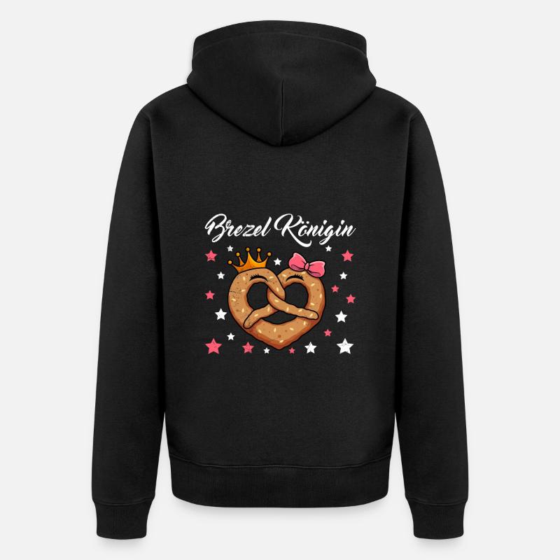 Reine du bretzel - Veste à capuche bio Premium Unisexe - noir