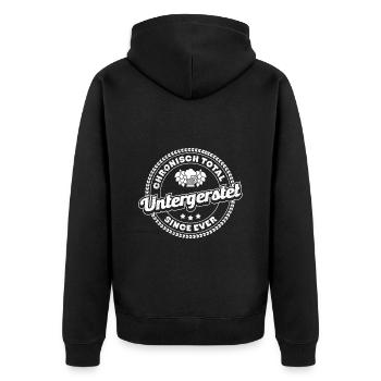 Bière de tente de bière totalement sous-envahie - Veste à capuche bio Premium Unisexe - noir - Dos - Nico (187cm)