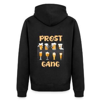 Cheers Gang Cheers Party Buveurs de bière - Veste à capuche bio Premium Unisexe - noir - Dos - Nico (187cm)