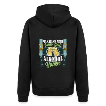 Tente à bière VOUS POUVEZ BOIRE DE L’ALCOOL SANS VOUS AMUSER - Veste à capuche bio Premium Unisexe - noir - Dos - Nico (187cm)
