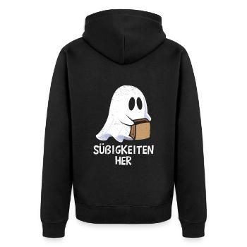 Costume d’Halloween Enfants SWEETS HER Funny - Veste à capuche bio Premium Unisexe - noir - Dos - Nico (187cm)