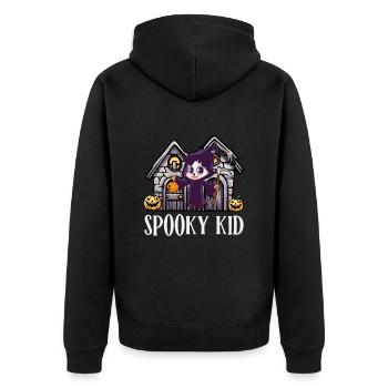 Costume d’Halloween SPOOKY KID Drôle Halloween - Veste à capuche bio Premium Unisexe - noir - Dos - Nico (187cm)